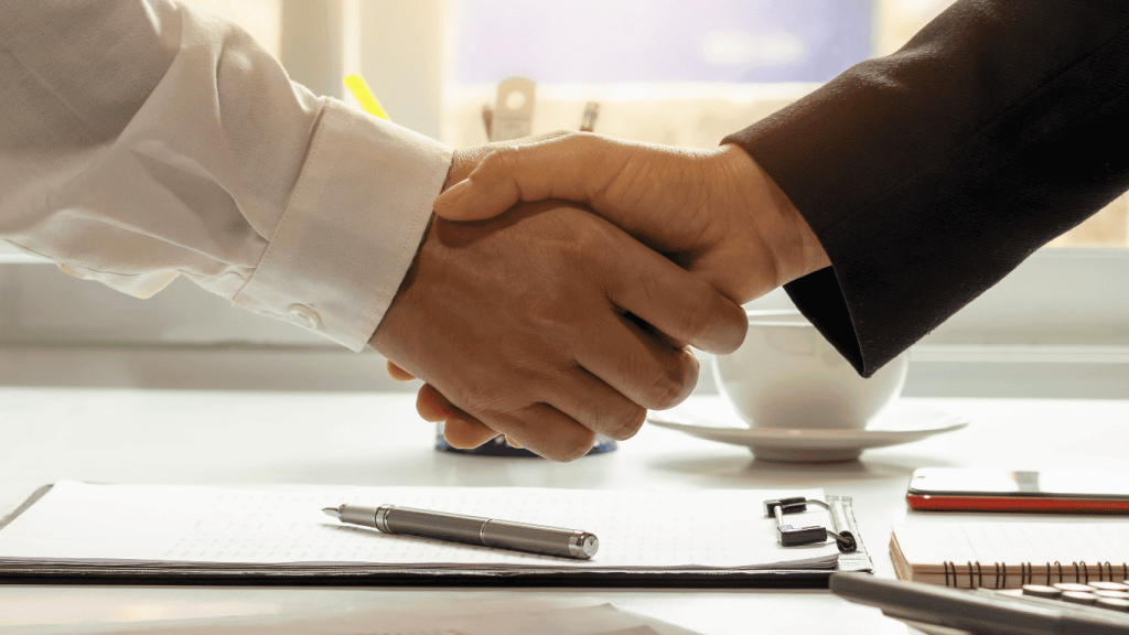 shaking hands